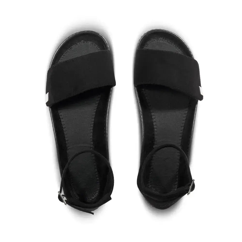 Leguano Jara Schwarz - Sandalias barefoot elegantes