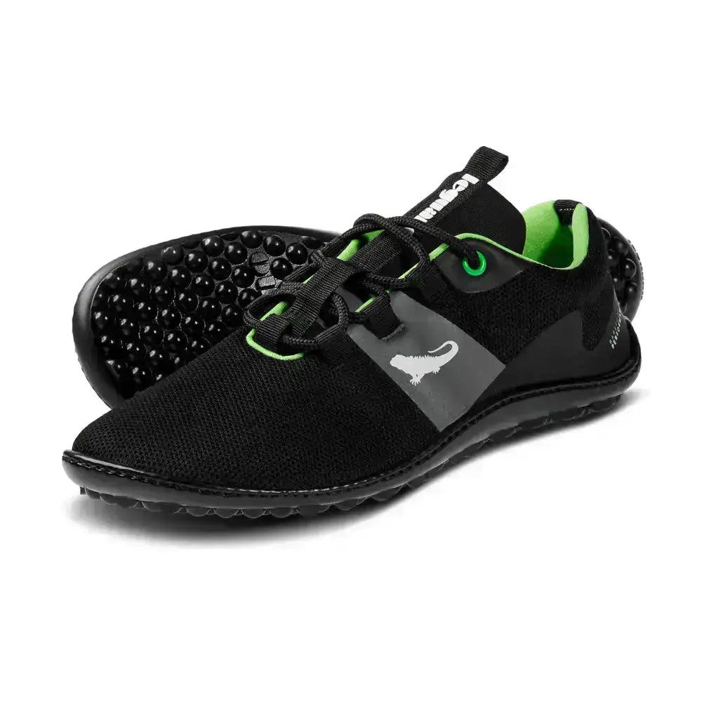Leguano Spinwyn Noir - Chaussures Barefoot pour Entraînement et Sports Indoor