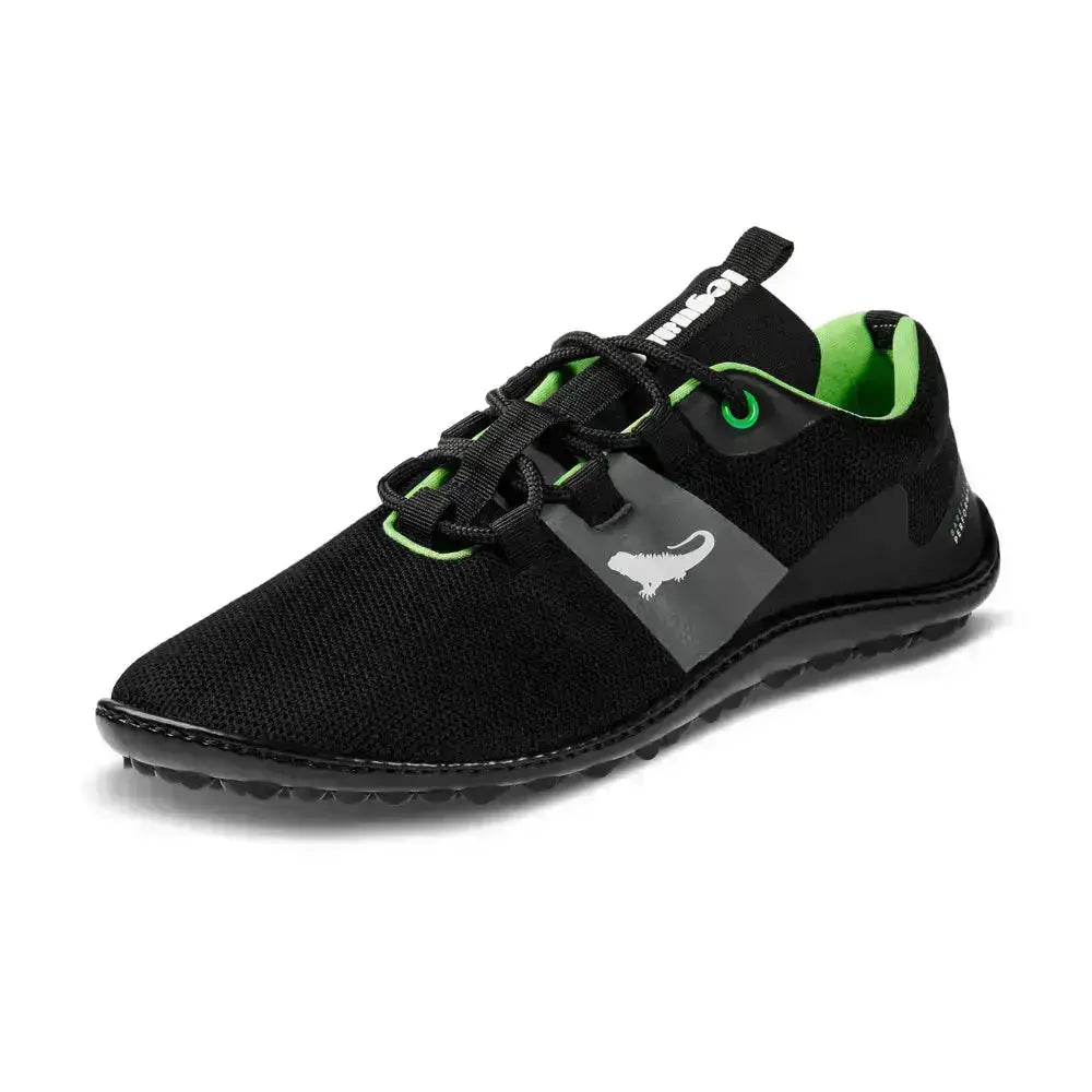 Leguano Spinwyn Noir - Chaussures Barefoot pour Entraînement et Sports Indoor