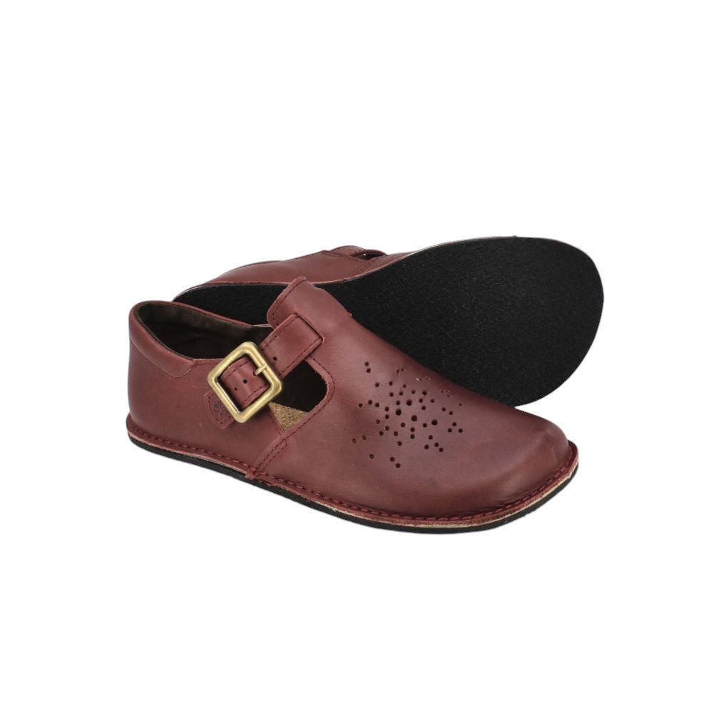 OmaKing - Kuuda Bordeaux - merceditas minimalistas-Oma King-Cacles Barefoot-Tienda de calzado barefoot respetuoso minimalista