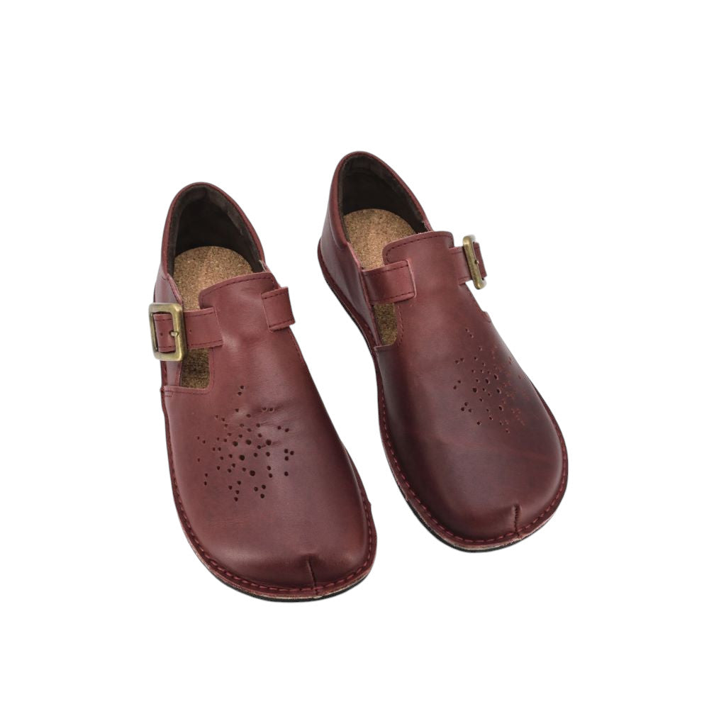 OmaKing - Kuuda Bordeaux - merceditas minimalistas-Oma King-Cacles Barefoot-Tienda de calzado barefoot respetuoso minimalista
