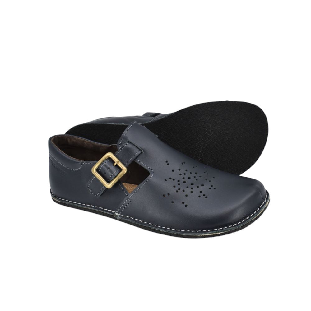 OmaKing - Kuuda Dark Blue - merceditas minimalistas-Oma King-Cacles Barefoot-Tienda de calzado barefoot respetuoso minimalista