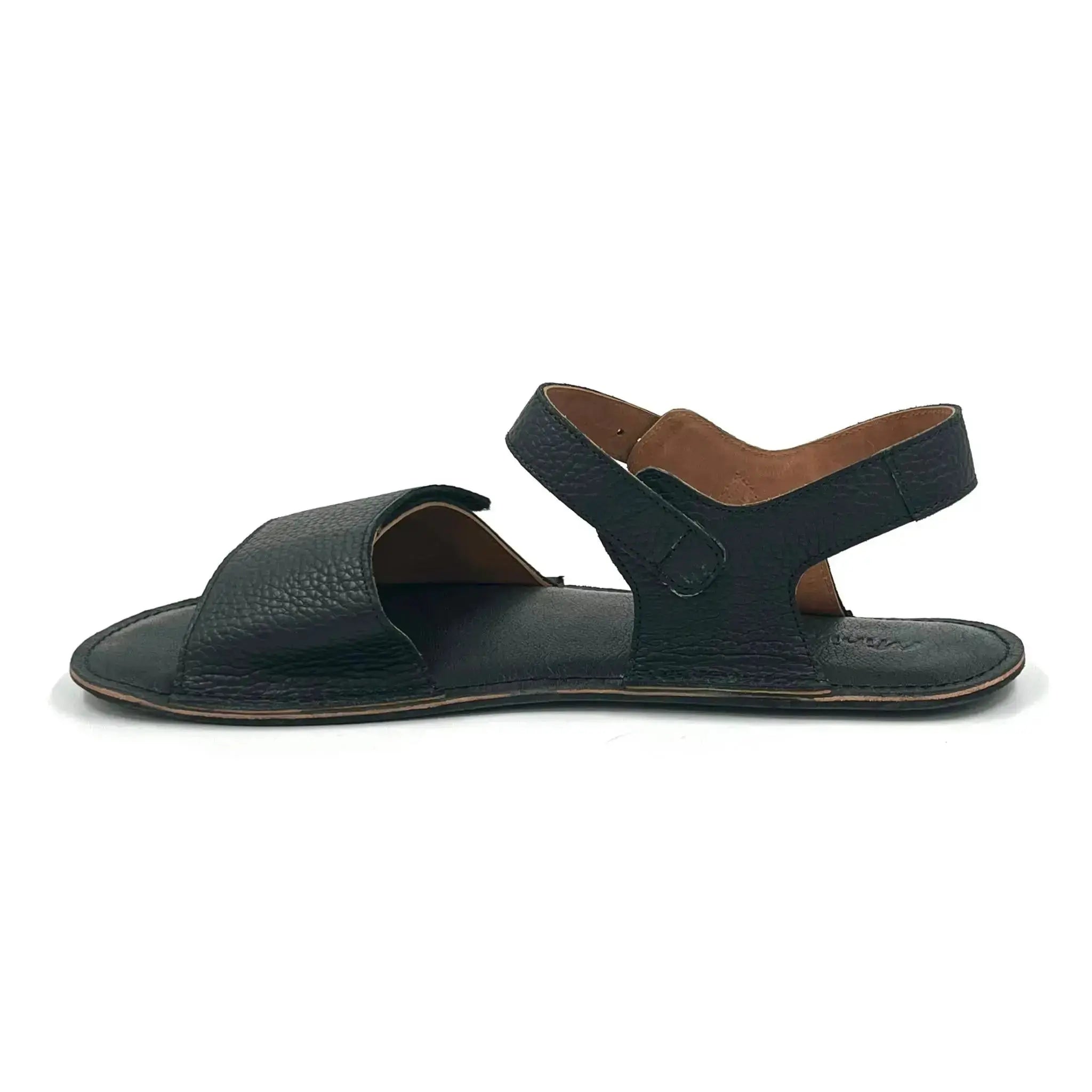 Minimus - Heron Noir - sandales barefoot noires pour homme