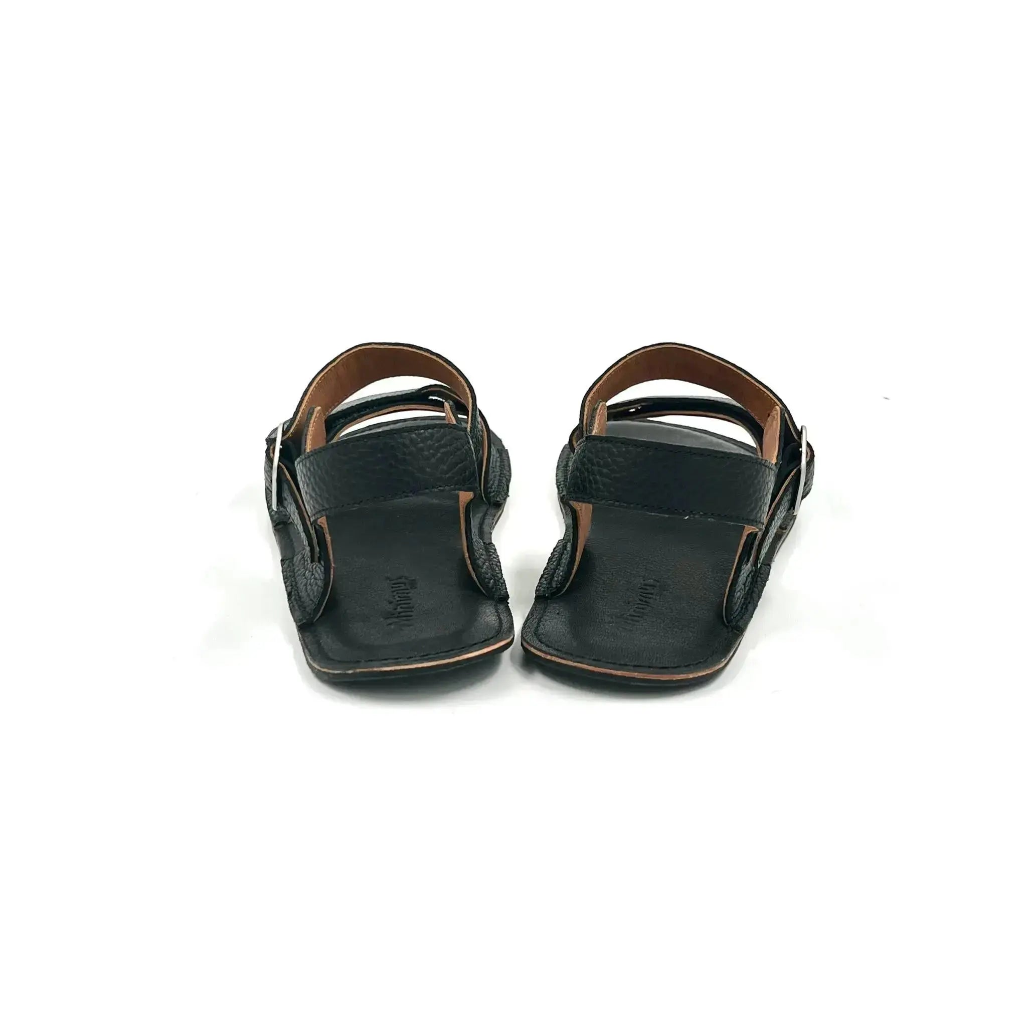 Minimus - Heron Noir - sandales barefoot noires pour homme