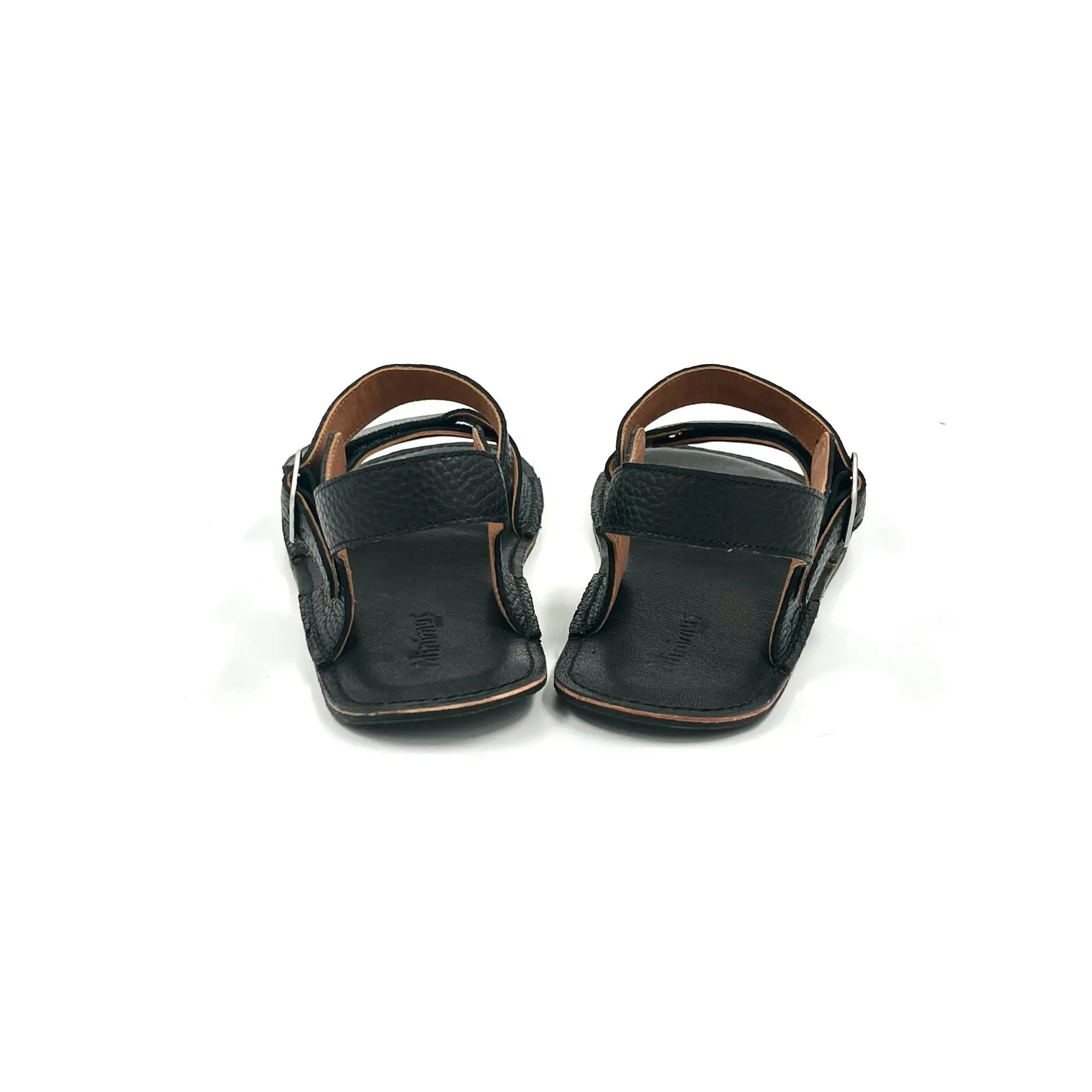 Minimus - Heron Black - sandalias barefoot para hombre negras