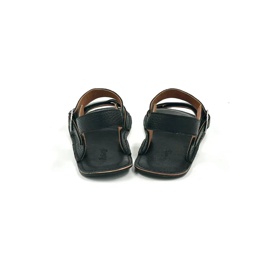 Minimus - Heron Black - sandalias barefoot para hombre negras
