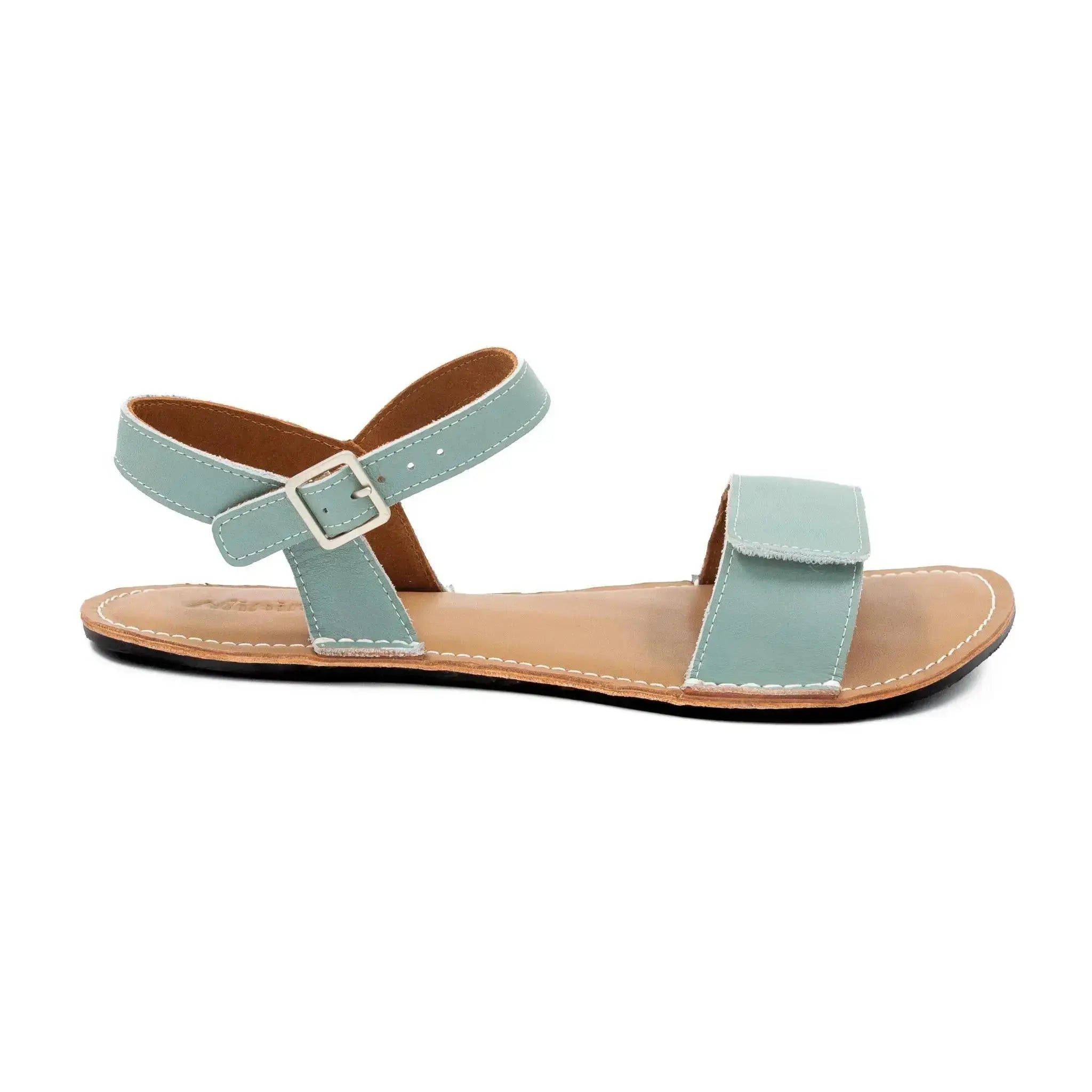 Minimus - Ibis Vert Sauge - Sandales minimalistes barefoot pour femme vertes