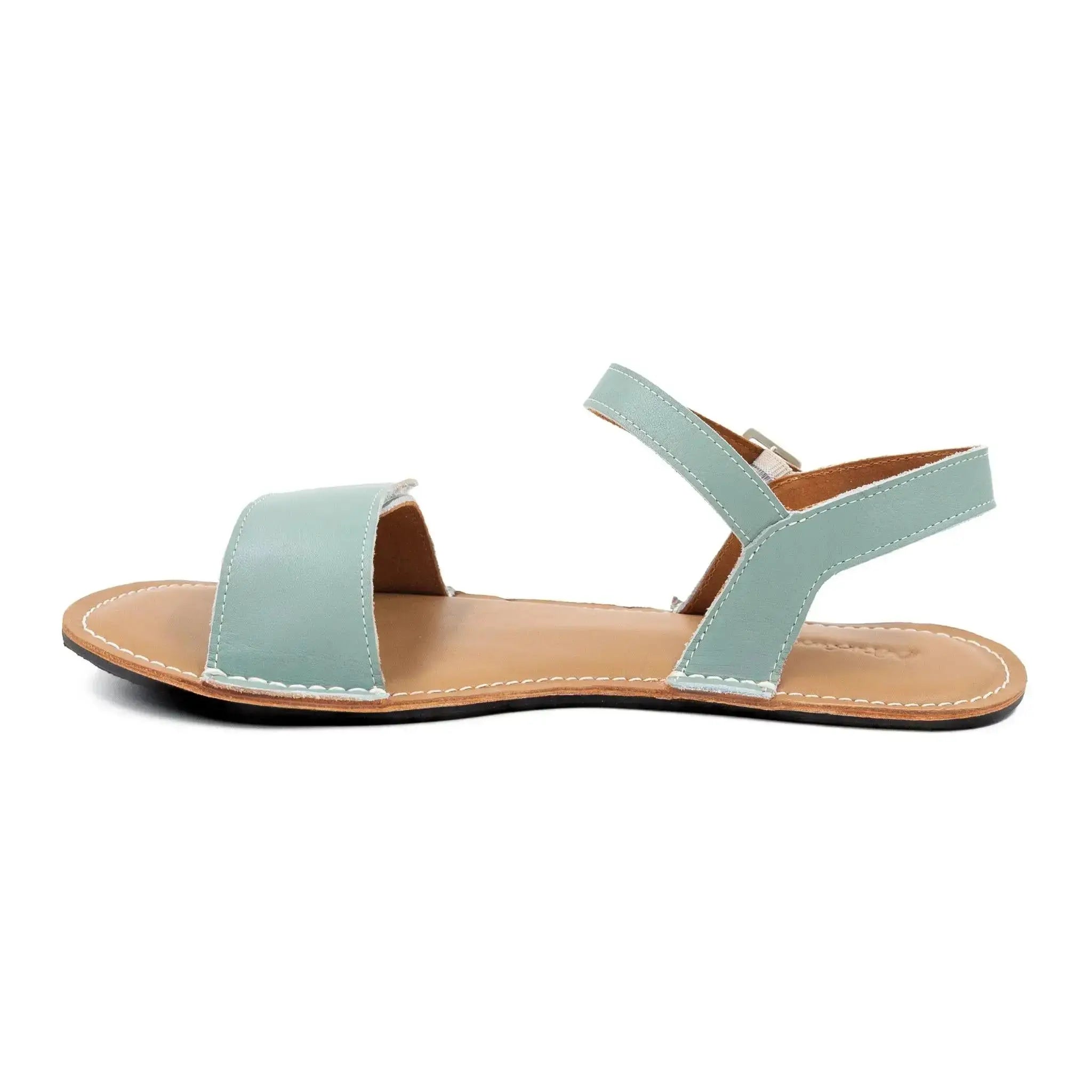 Minimus - Ibis Vert Sauge - Sandales minimalistes barefoot pour femme vertes