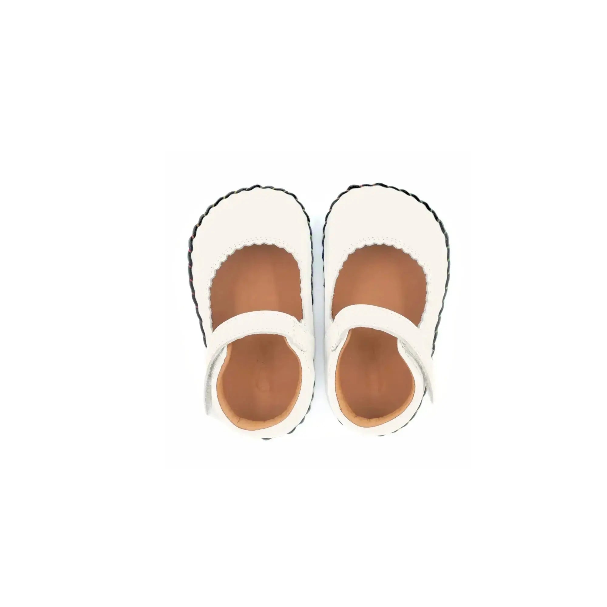 Minimus - Petit Colombe Blanc - chaussons respectueux blancs pour premiers pas