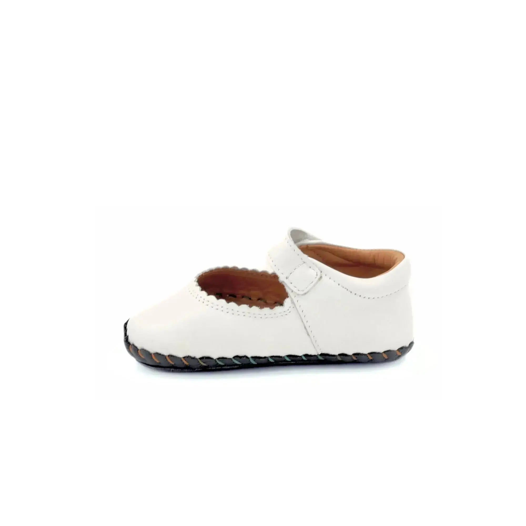 Minimus - Petit Colombe Blanc - chaussons respectueux blancs pour premiers pas