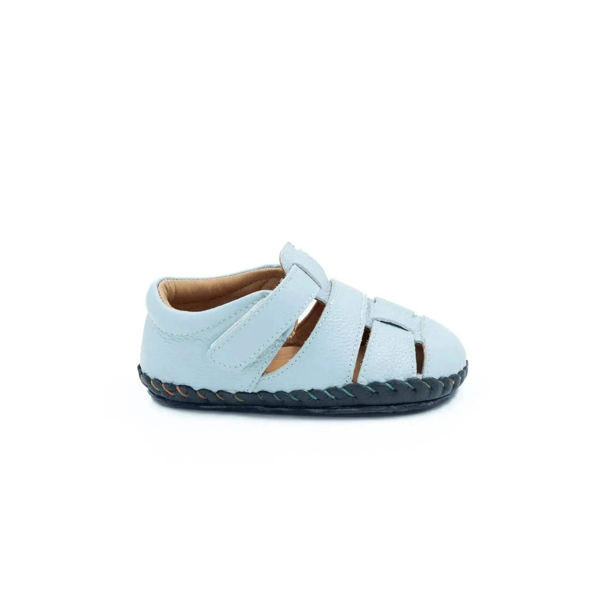 Minimus - Petit Martin-pêcheur Bleu Ciel - sandales minimalistes premiers pas bleues