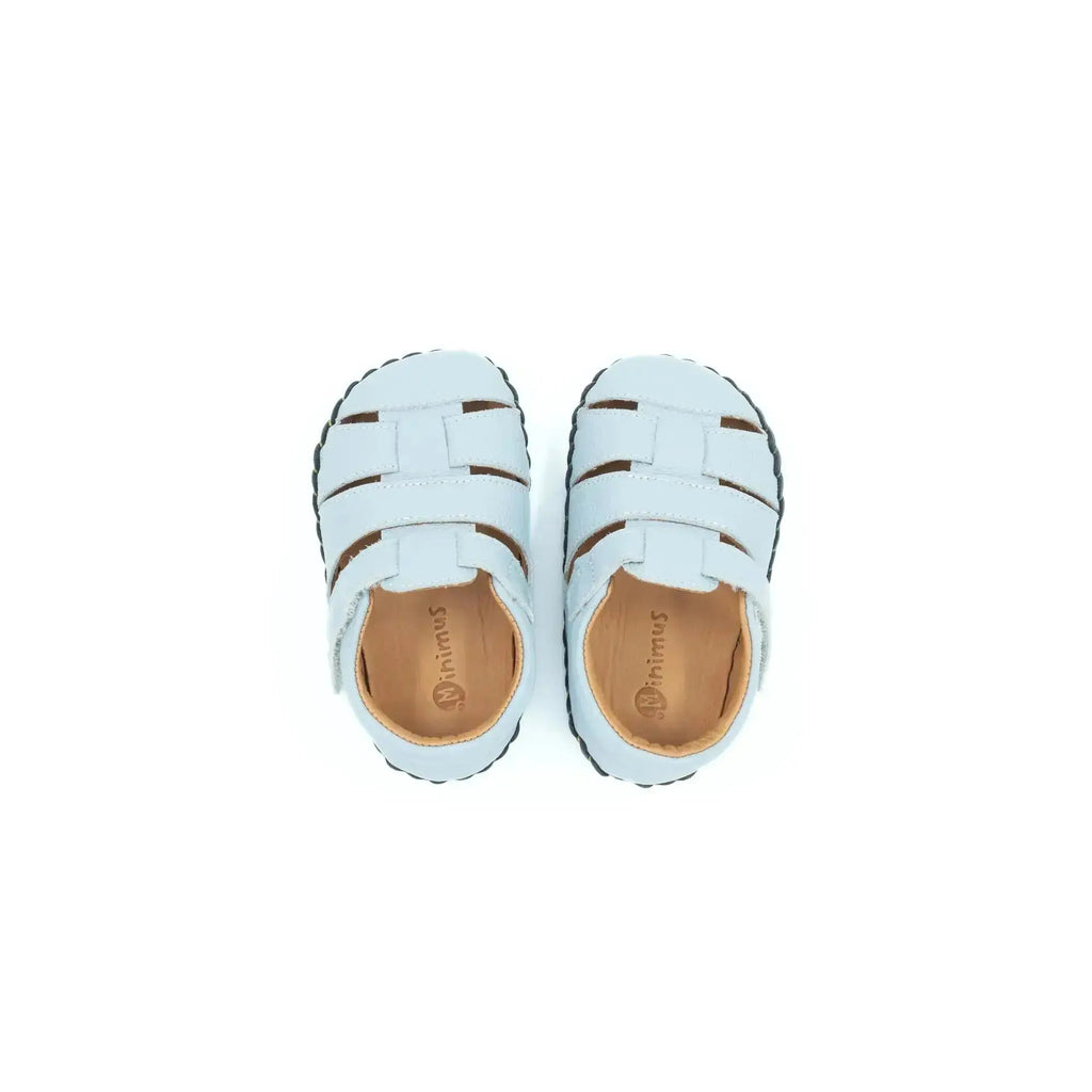 Minimus - Little King Fisher Baby Blue - sandalias respetuosas de primeros pasos azules