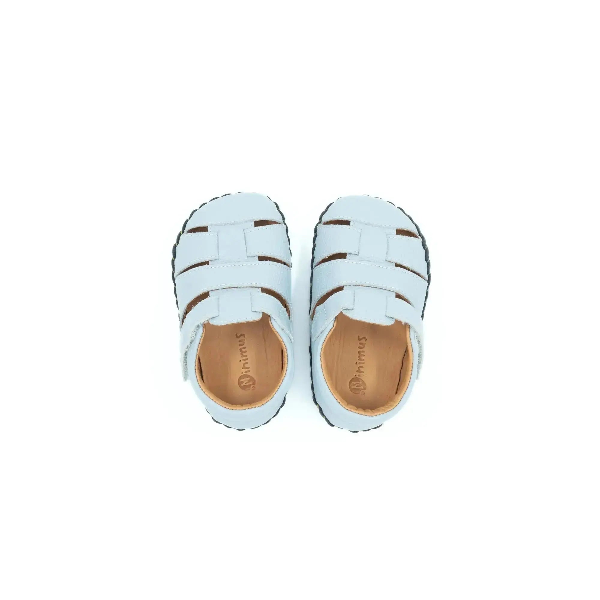 Minimus - Petit Martin-pêcheur Bleu Ciel - sandales minimalistes premiers pas bleues