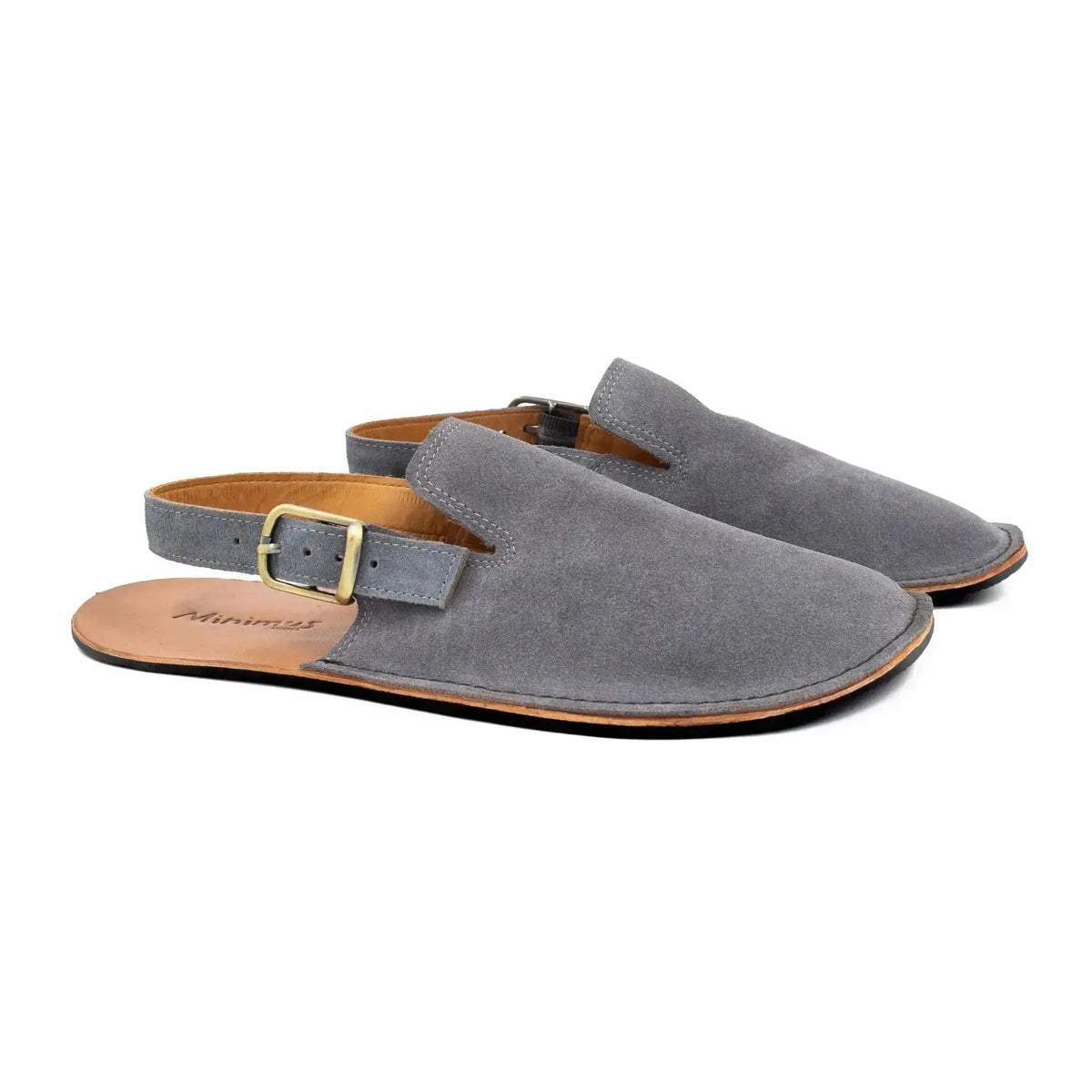 Minimus - Mallard Grey Suede - zuecos barefoot grises