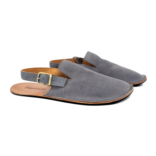 Minimus - Mallard Grey Suede - zuecos barefoot grises
