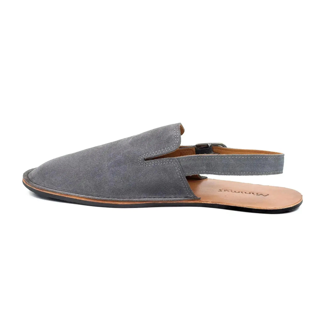 Minimus - Mallard Grey Suede - zuecos barefoot grises