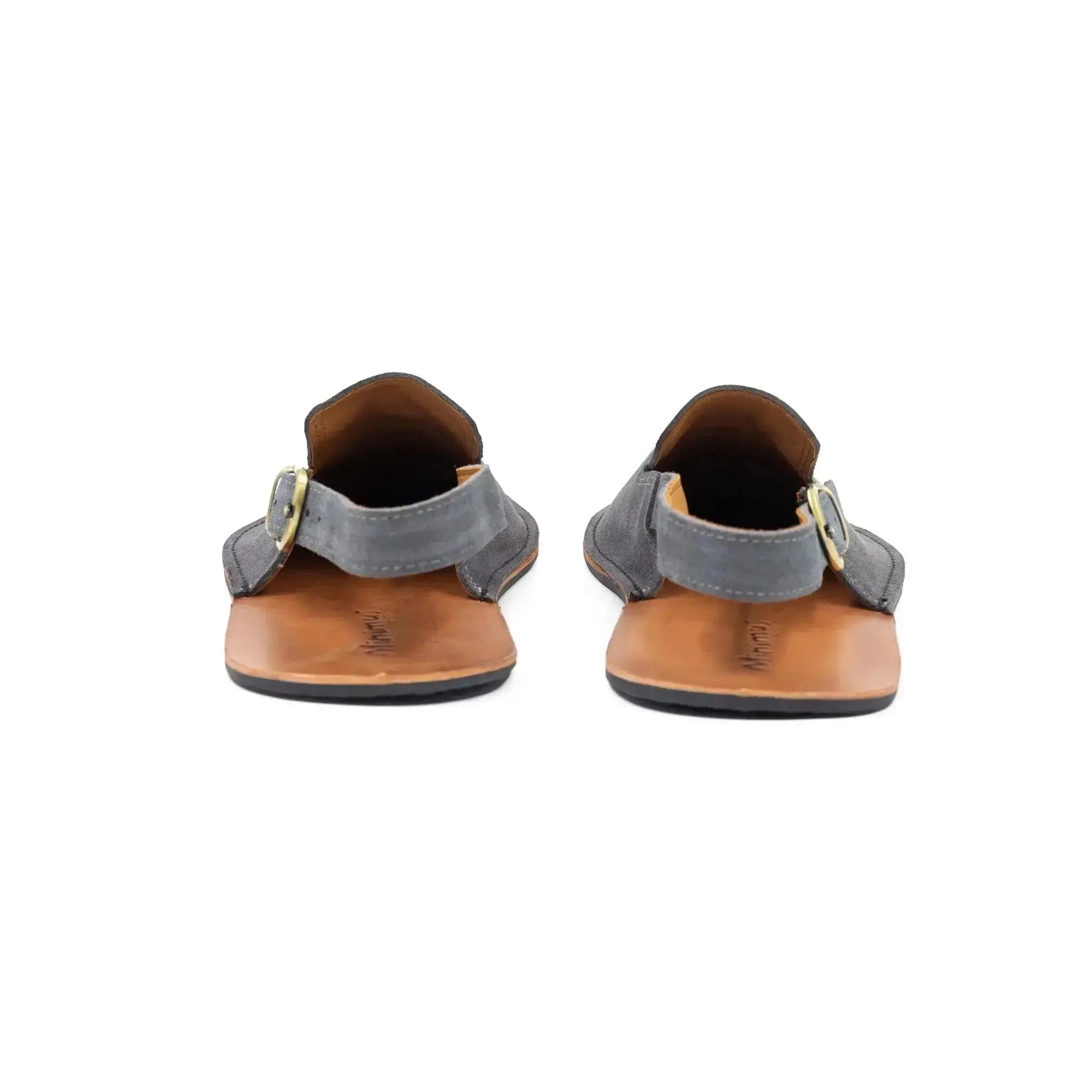 Minimus - Mallard Grey Suede - zuecos barefoot grises