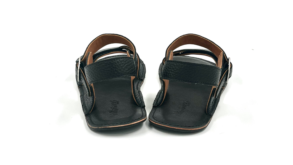 Minimus - Heron Black - sandalias barefoot para hombre negras