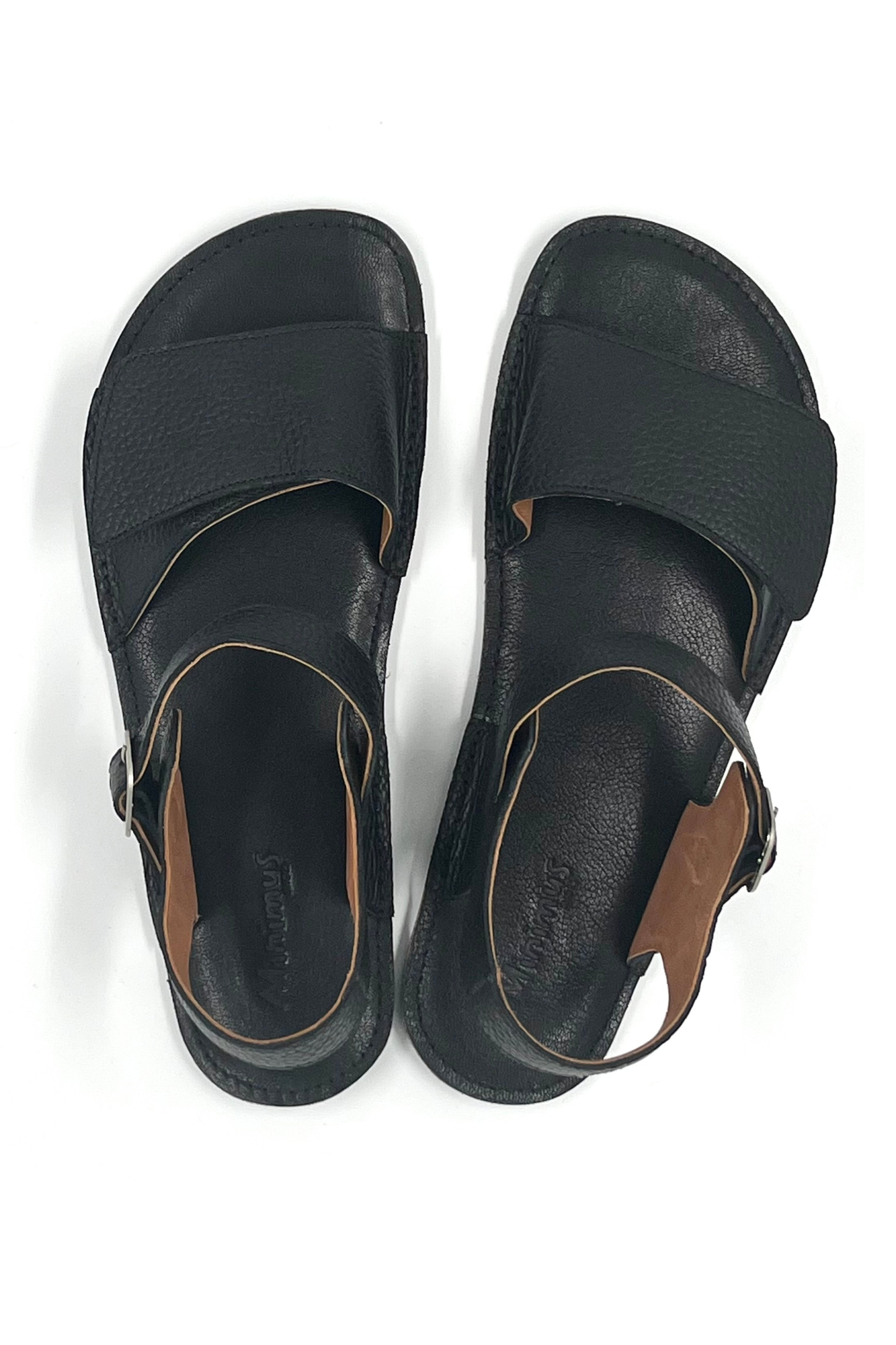 Minimus - Heron Black - sandalias barefoot para hombre negras