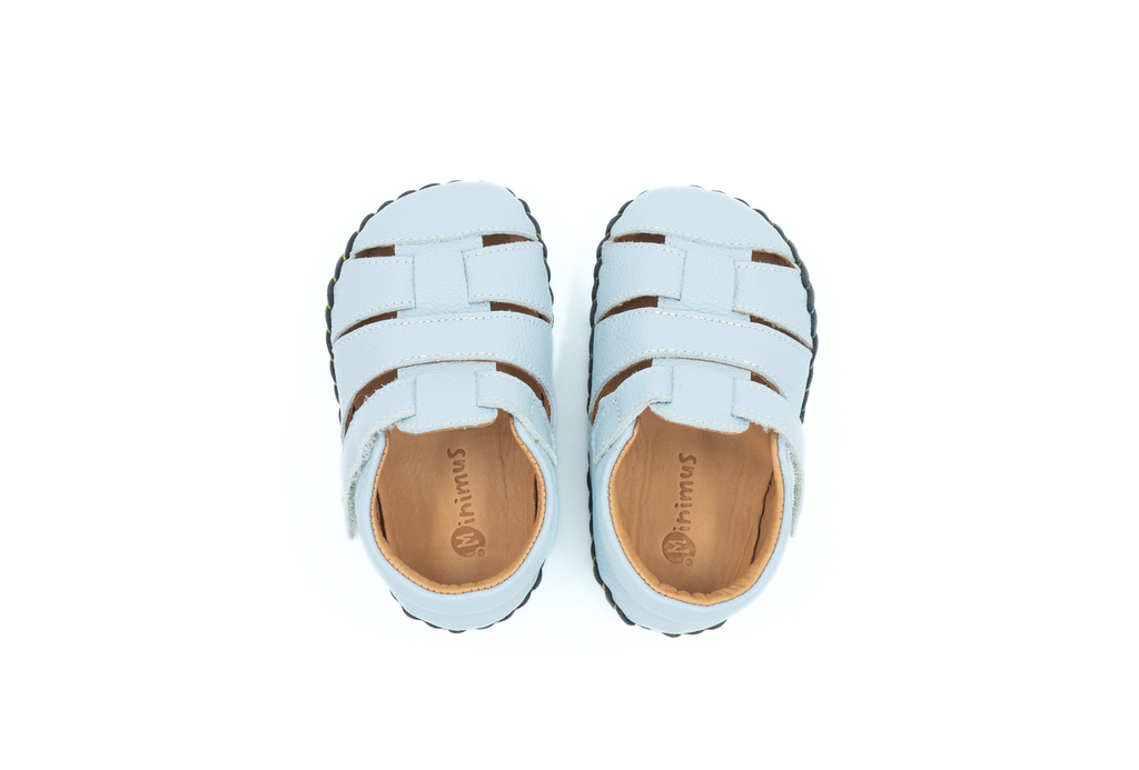 Minimus - Little King Fisher Baby Blue - sandalias respetuosas de primeros pasos azules