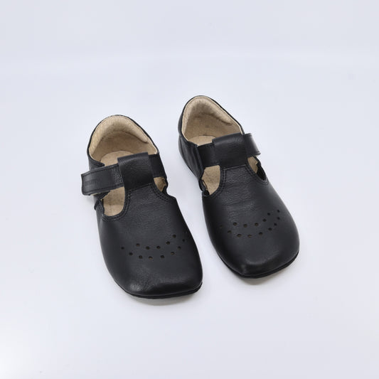 OmaKing - Mutsu Black Big Kids - zapatitos barefoot interior-Oma King-Cacles Barefoot-Tienda de calzado barefoot respetuoso minimalista