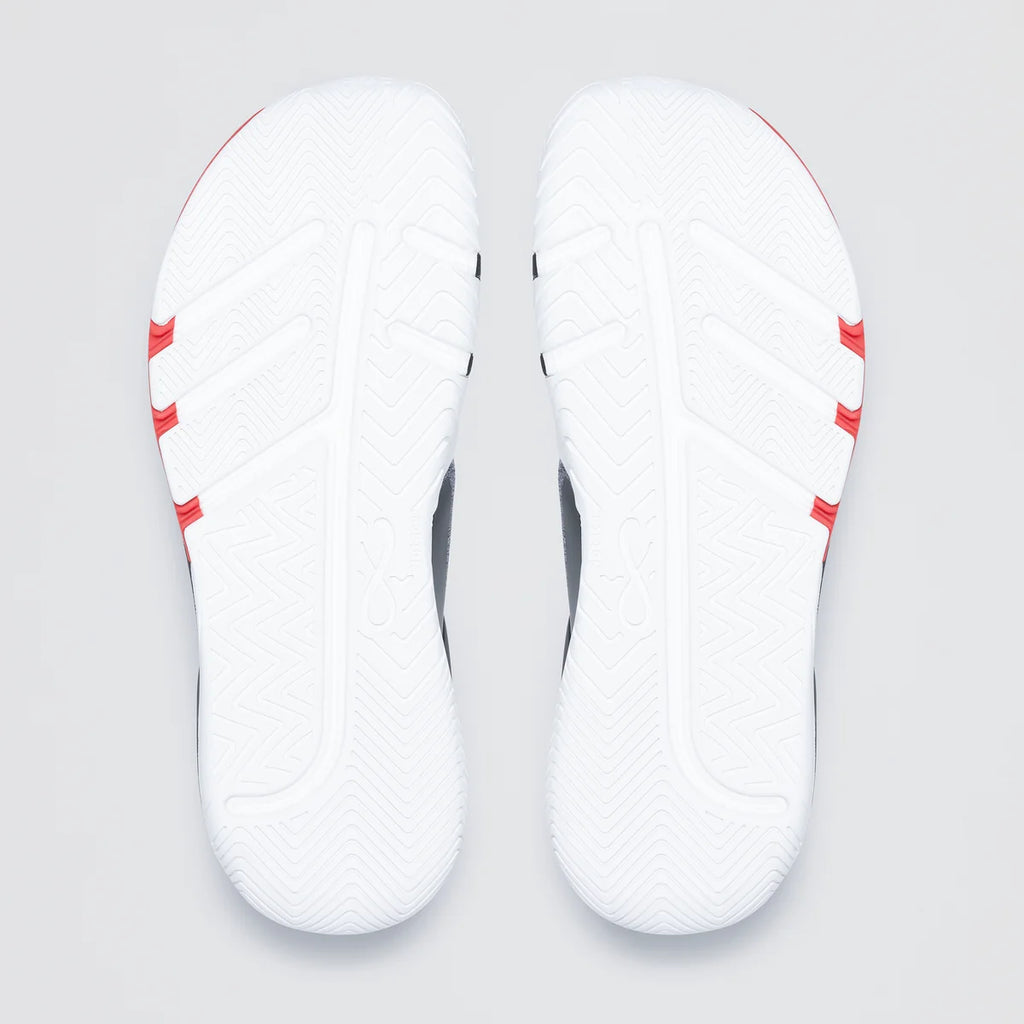 Notace Koto 1 Men Red-Heathered Grey - Zapatillas barefoot de hombre para deportes de raqueta en pista multicolor