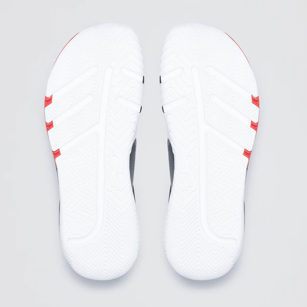 Notace Koto 1 Men Red-Heathered Grey - Zapatillas barefoot de hombre para deportes de raqueta en pista multicolor