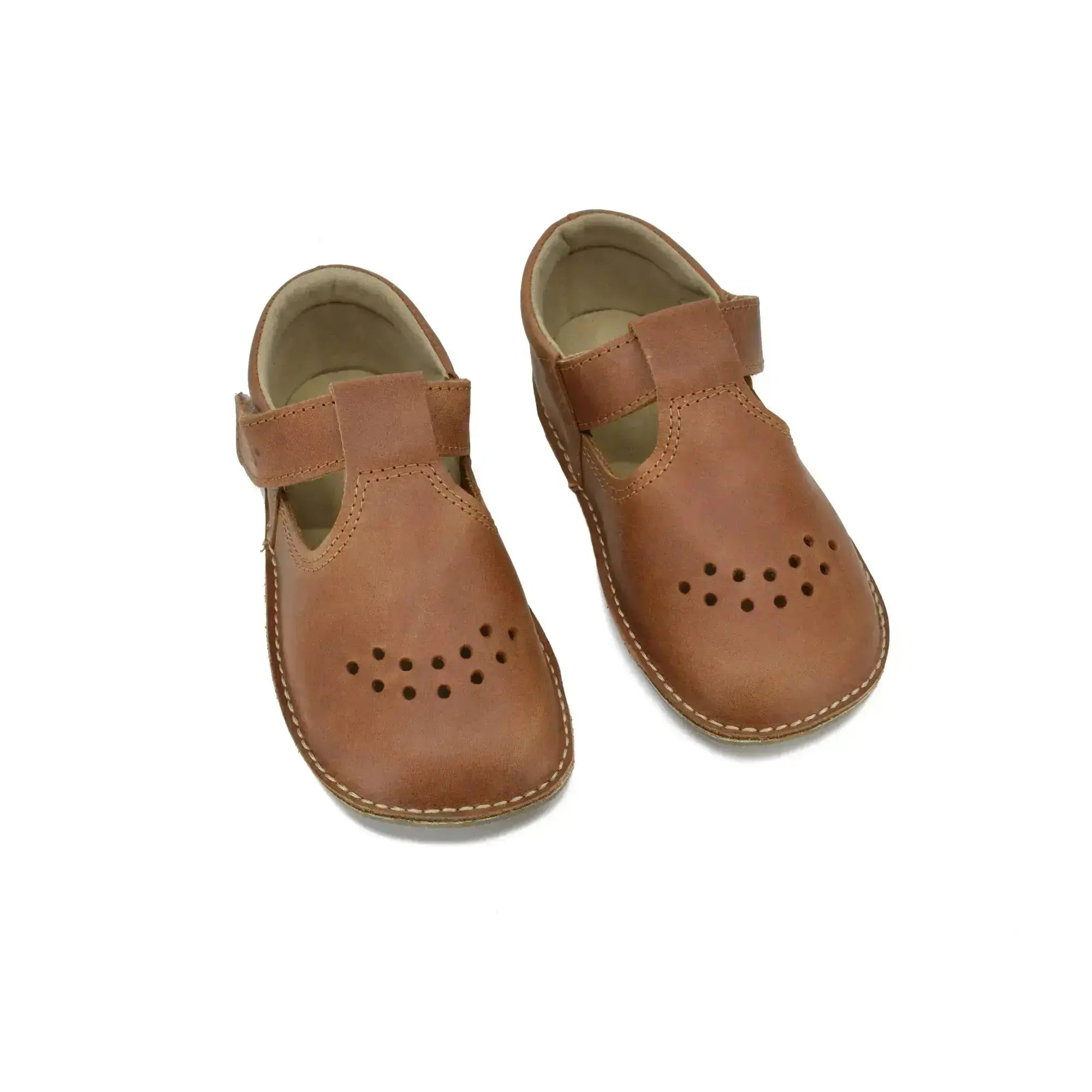 "OmaKing - Lusti Brown - chaussures barefoot pour enfants"