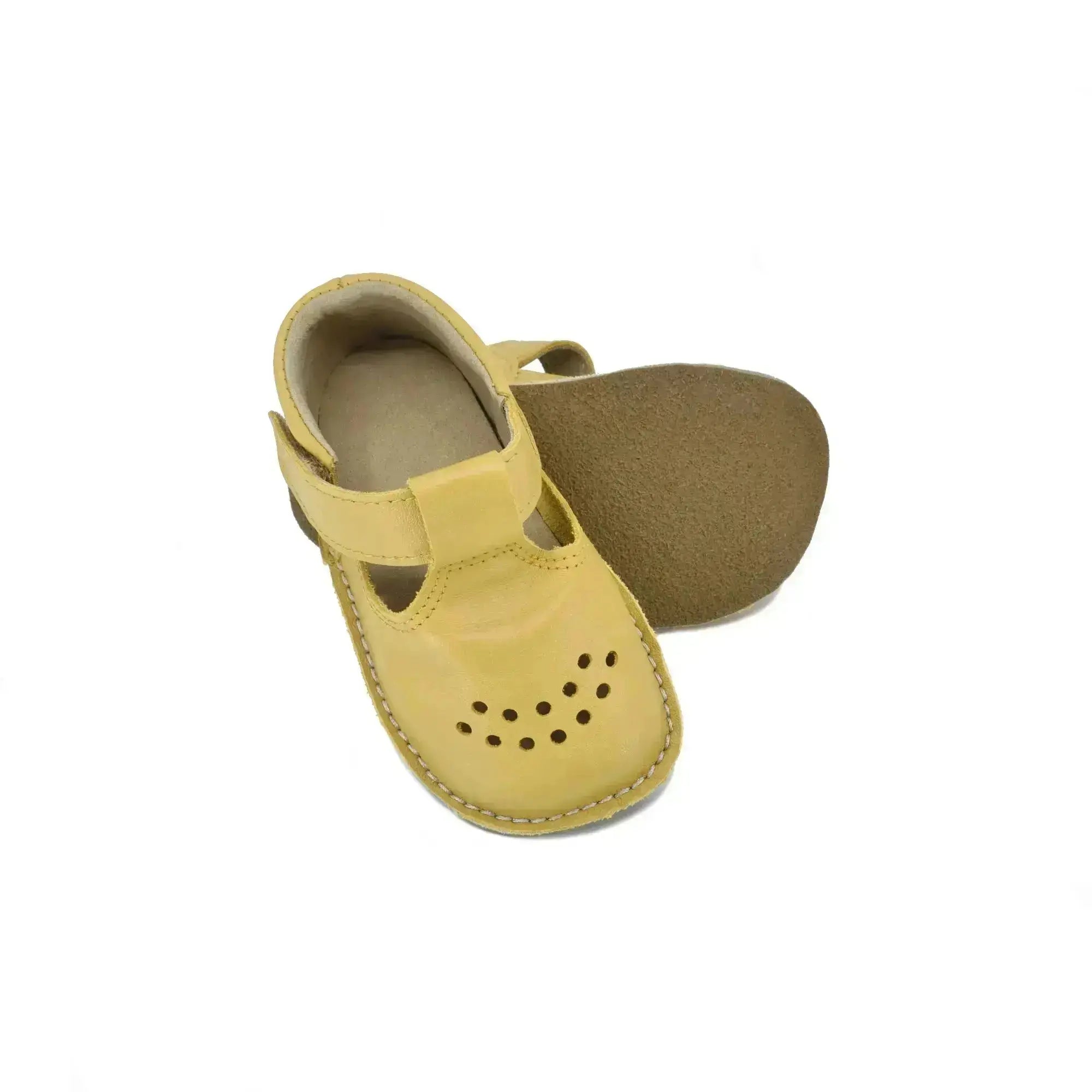 OmaKing - Lusti Jaune - chaussons barefoot pour tout-petits