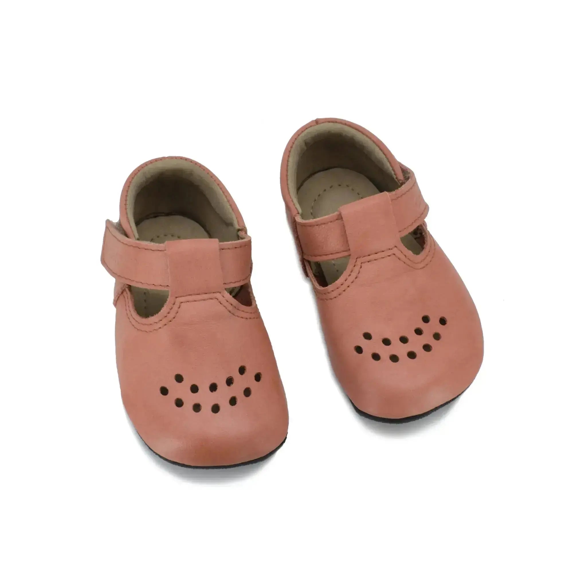 OmaKing Mutsu Coral - zapatos respetuosos de primeros pasos rosas
