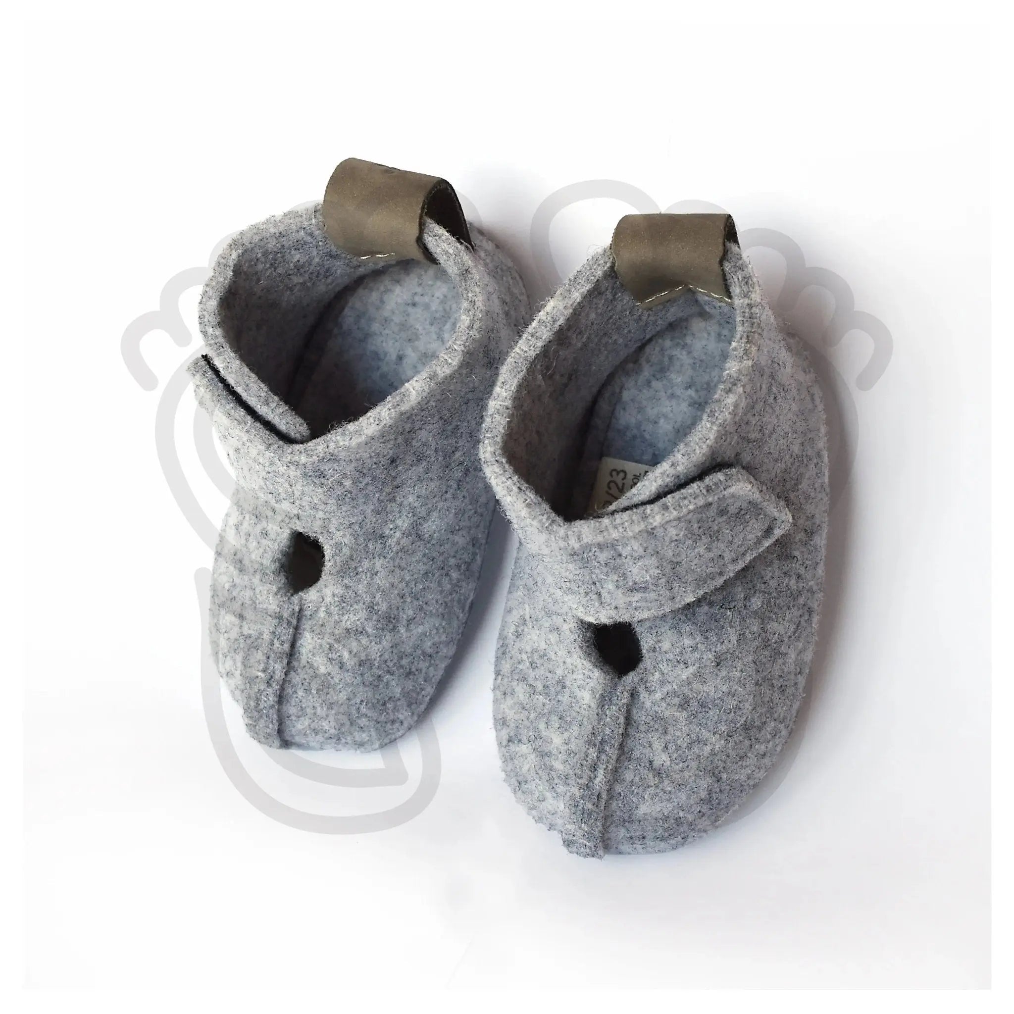 Omaking - Kaku Grey - zapatillas de casa respetuosas infantiles calentitas grises