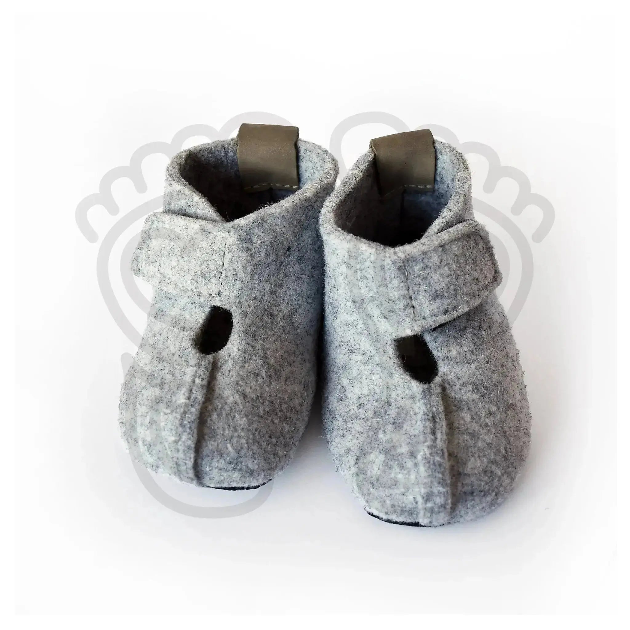 Omaking - Kaku Grey - zapatillas de casa respetuosas infantiles calentitas grises