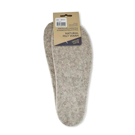 Omaking Natural Felt Warm – Plantillas Barefoot Recortables de Fieltro Natural 5 mm