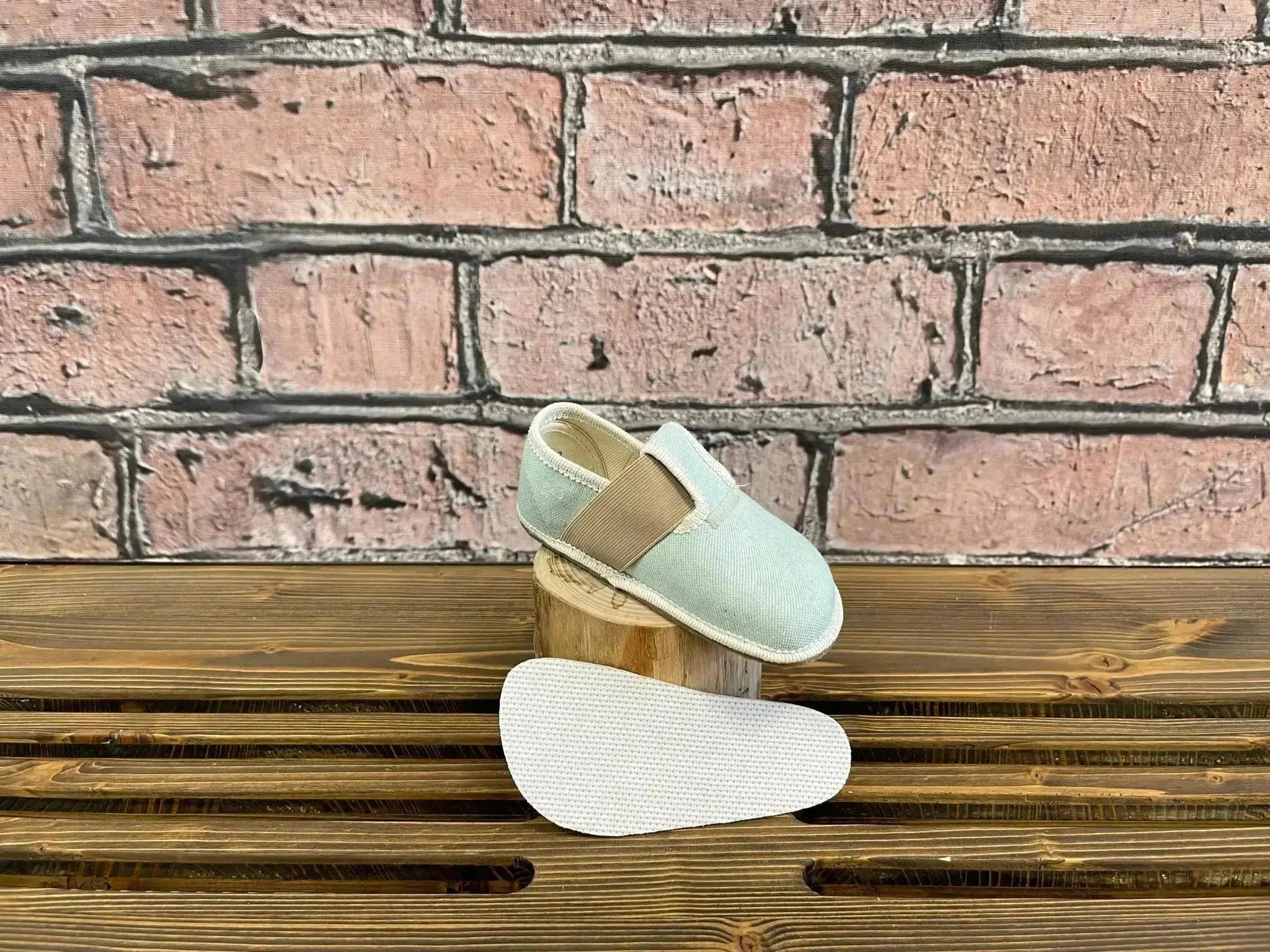 Pegres - BF01u baskets coton recyclé - menthe