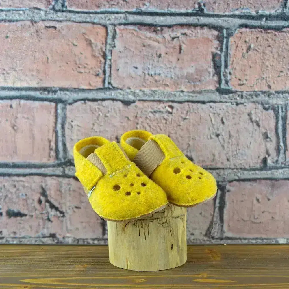 Pegres - BF04 - chaussons barefoot - jaune