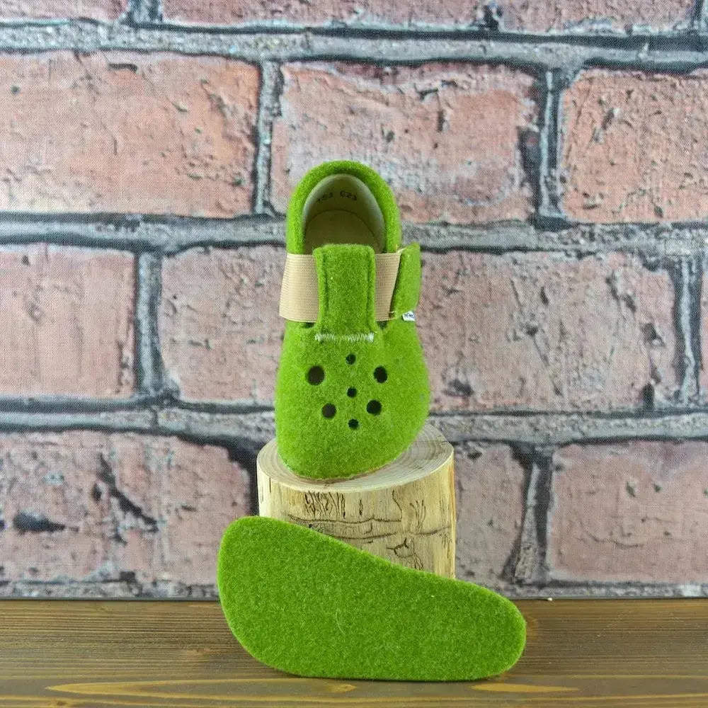 Pegres - BF04 - zapatillas de casa barefoot - verde