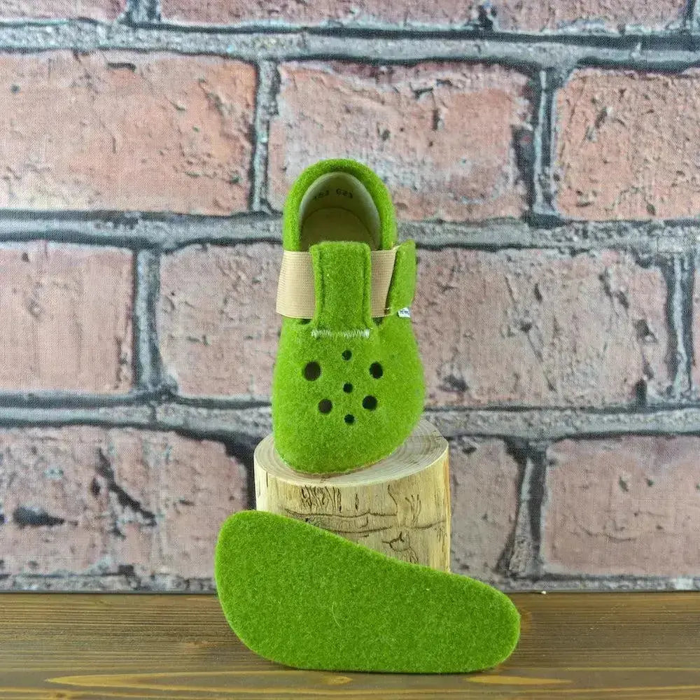 Pegres - BF04 - chaussons barefoot - vert