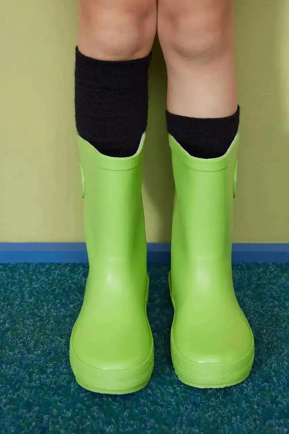 Plus12 - Calcetines barefoot largos - Lana merino - Negro