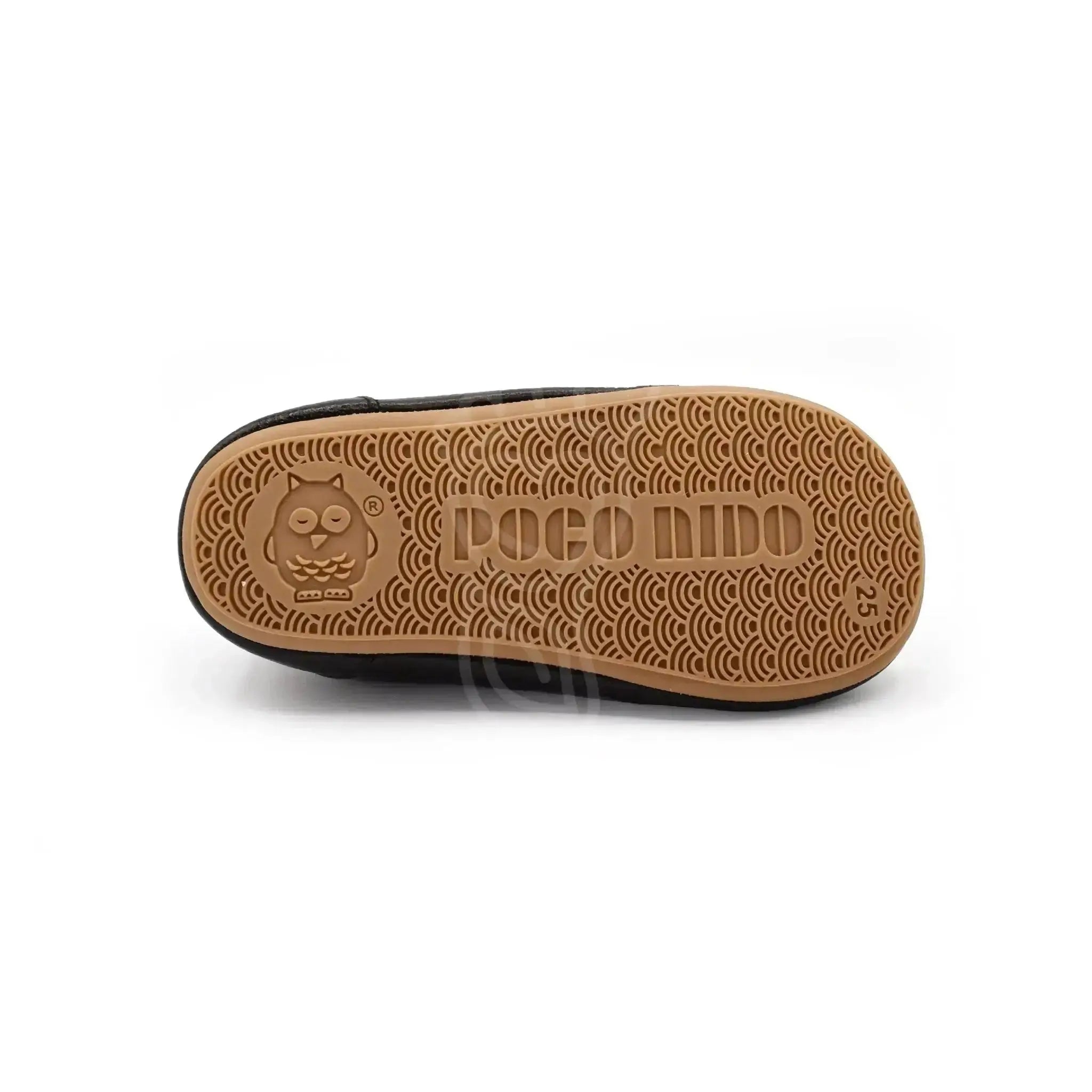 Poco Nido - Chaussures Puissantes Noires - Chaussure d'école Barefoot - Noir