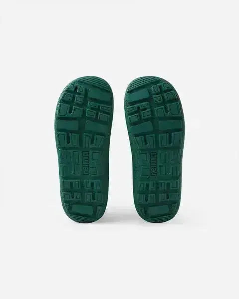 Reima - Loikkii Greyish Green - Botines barefoot impermeables infantiles verdes