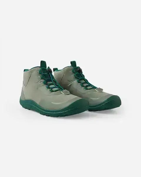 Reima - Loikkii Greyish Green - Botines barefoot impermeables infantiles verdes