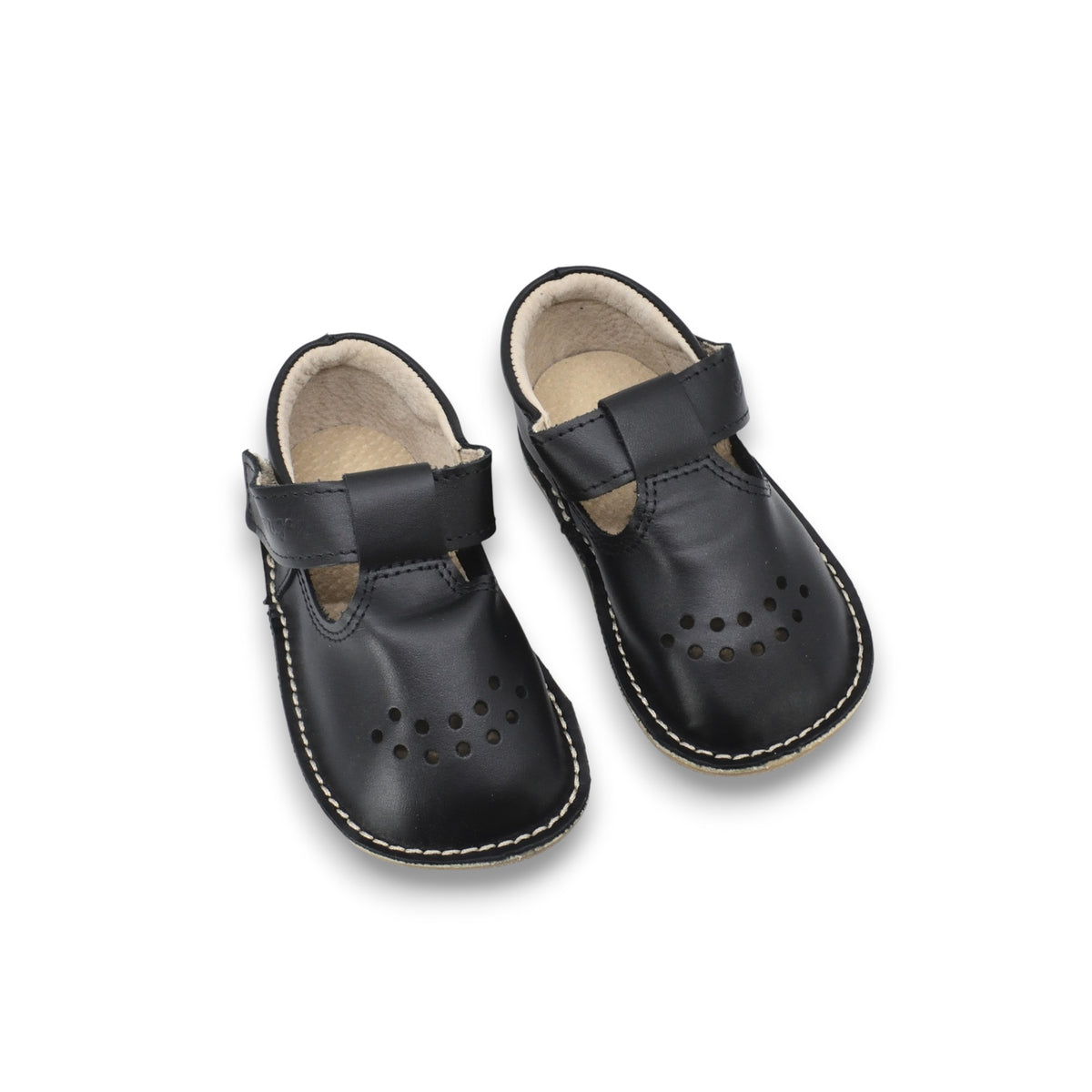 OmaKing Lusti Black - zapatitos barefoot infantiles elegantes negros
