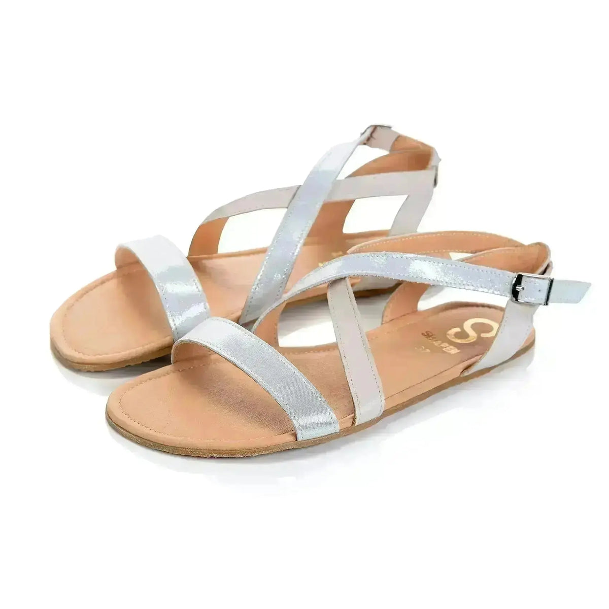 Shapen - Calla White - Sandalias barefoot blancas para mujer