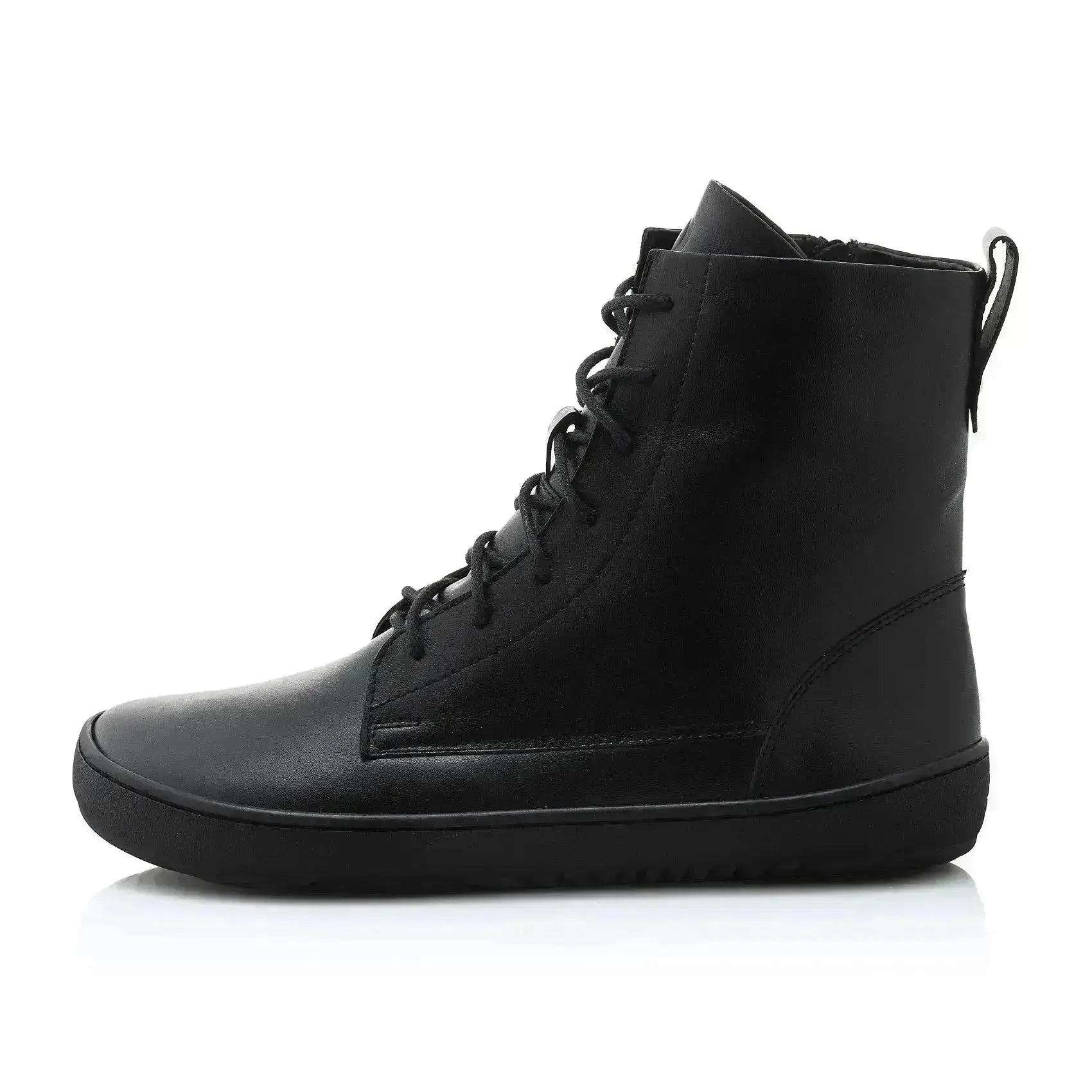 Shapen - Cozy 2.0 Noir Cuir Lisse - Bottes barefoot d'hiver