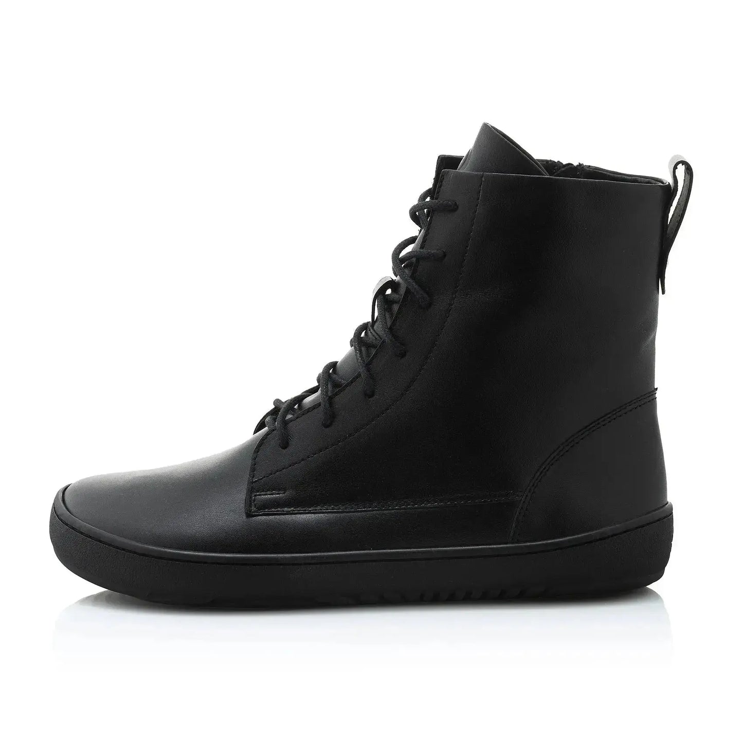Shapen - Cozy 2.0 Black Smooth Leather - Botas barefoot de invierno