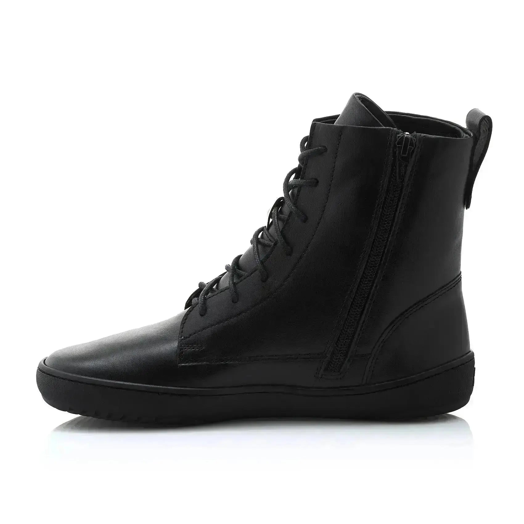 Shapen - Cozy 2.0 Black Smooth Leather - Botas barefoot de invierno