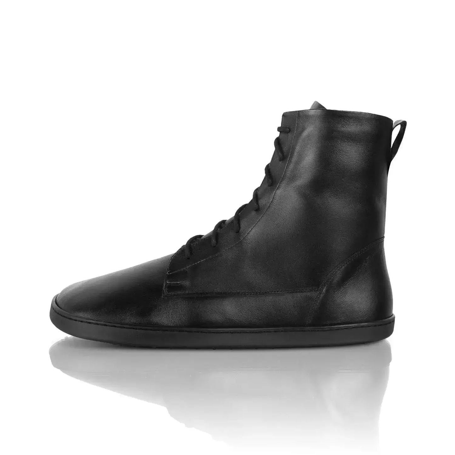 Shapen - Cozy 2.0 Black Smooth Leather - Botas barefoot de invierno