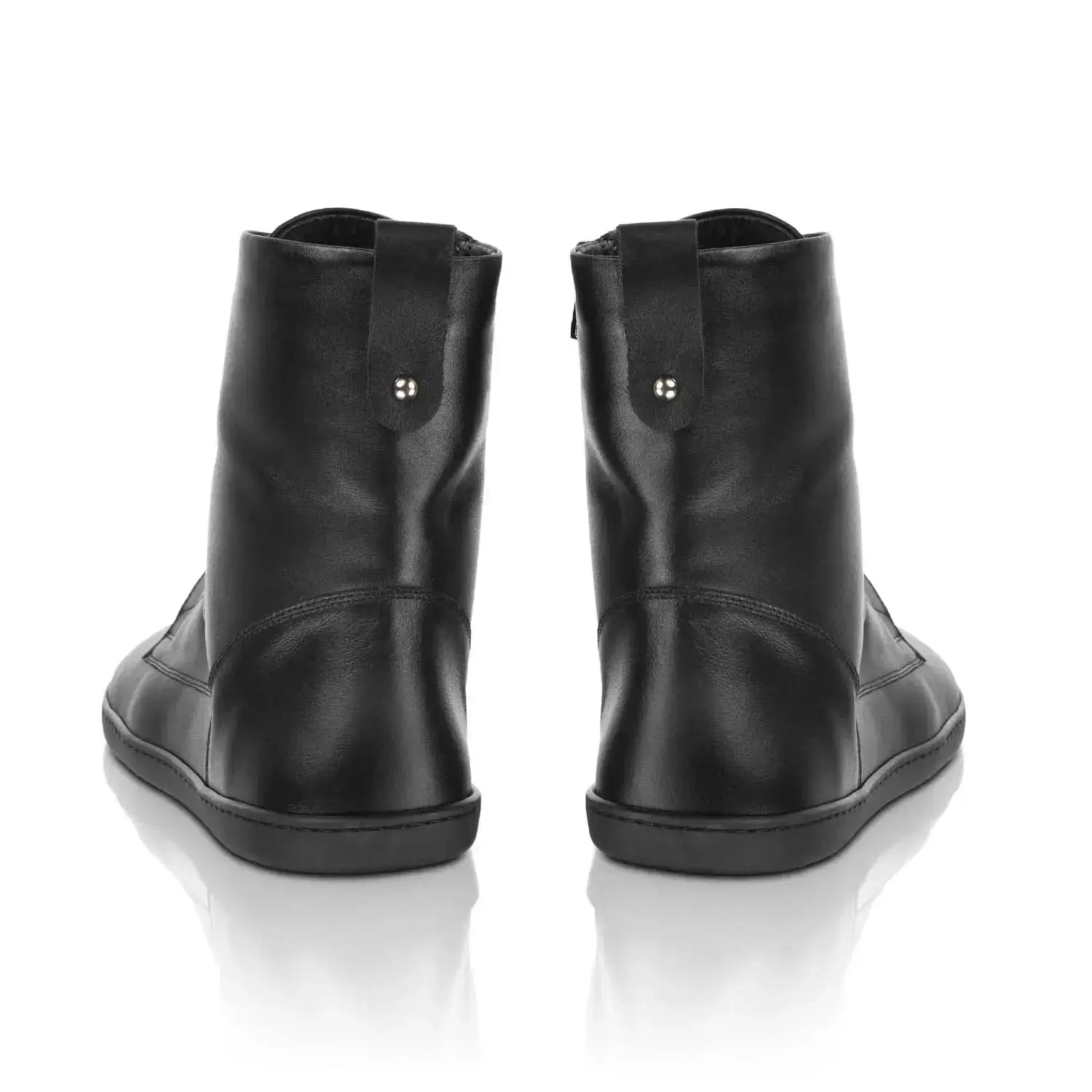 Shapen - Cozy 2.0 Black Smooth Leather - Botas barefoot de invierno
