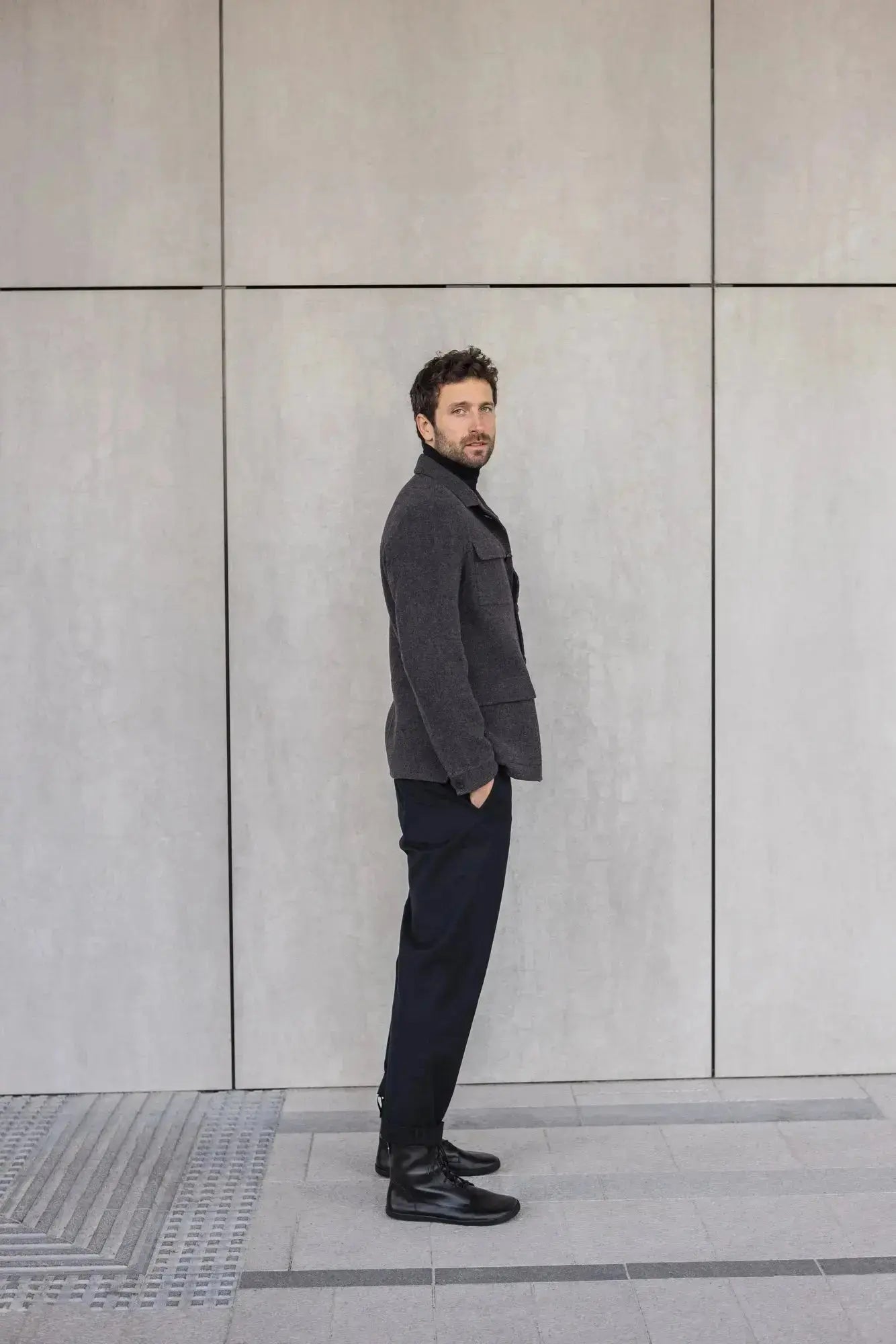 Shapen - Cozy 2.0 Black Smooth Leather - Botas barefoot de invierno