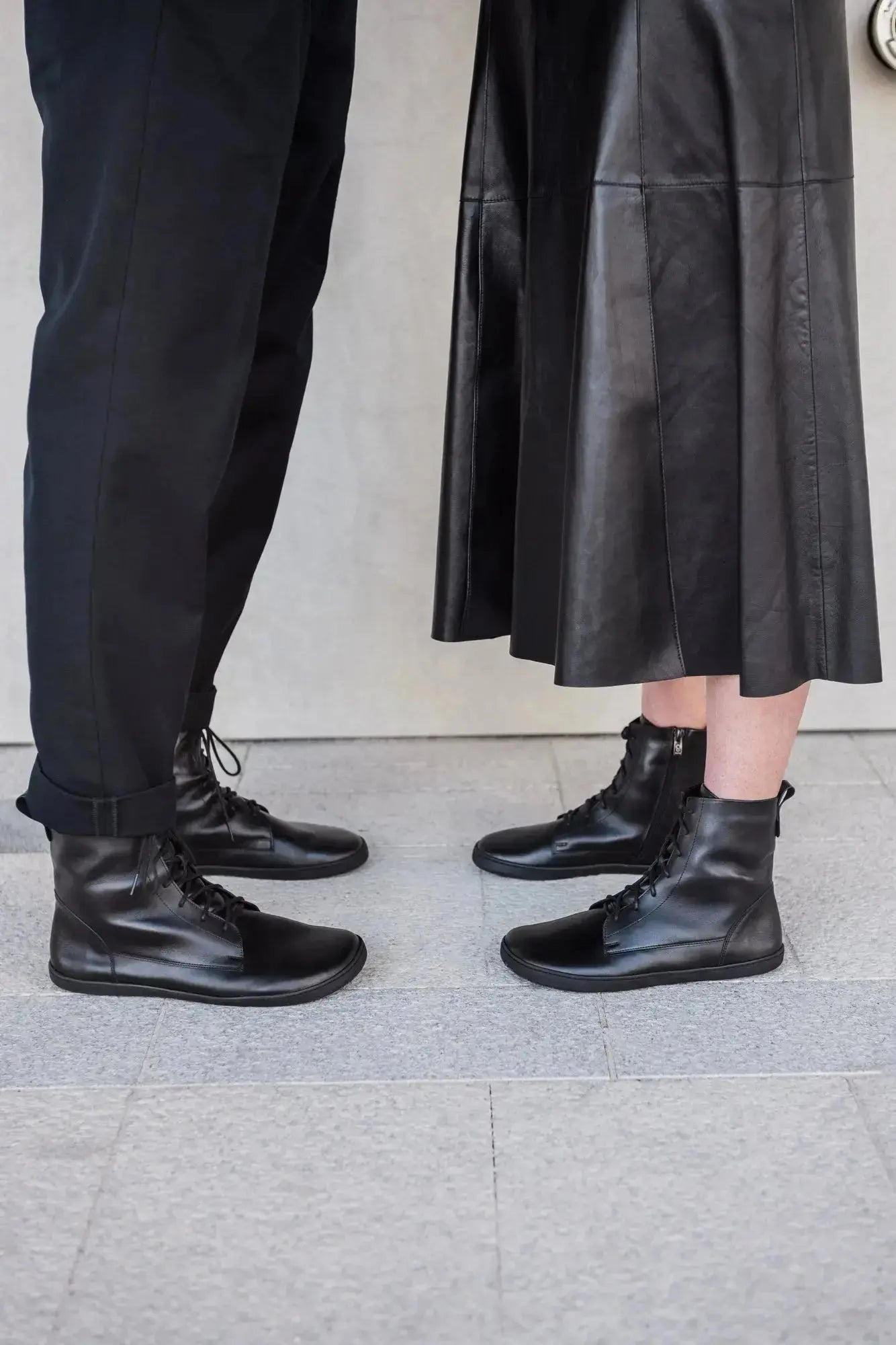 Shapen - Cozy 2.0 Black Smooth Leather - Botas barefoot de invierno